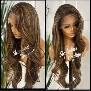 Human Hair Blended Lace Front Wig